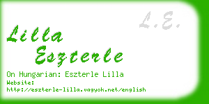 lilla eszterle business card